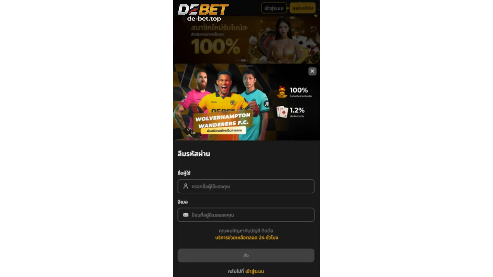 คู่มือ 3 ขั้นตอนการ เข้าสู่ระบบ DEBET อย่างมืออาชีพ